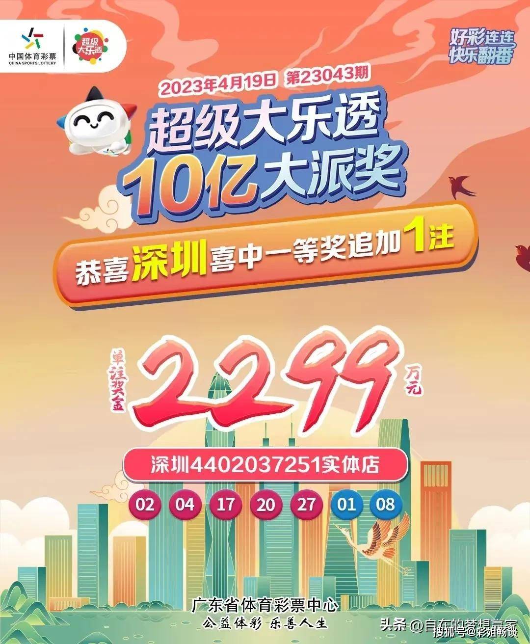 手机买彩票:深圳男子15元机选揽获大乐透2299万大奖！看错期号彩票差点被扔了